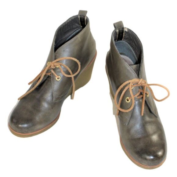 Sperry Top-Sider Gray Brundidge Stella Prow Wedge Ankle Boot, Size 9.5 - Picture 5 of 7